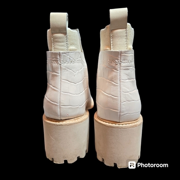 Dolce Vita Huey Boot in Ivory Crocodile Size 8.5 - Picture 3 of 10